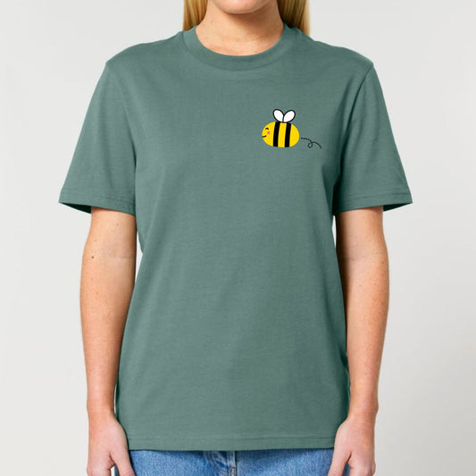 Toby the happy bee organic cotton t-shirt