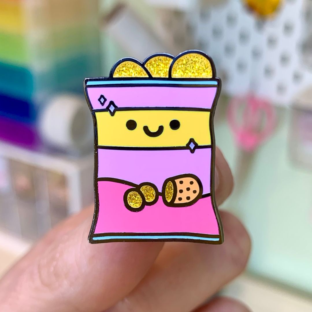 Happy Crisps Enamel Pin (sale)