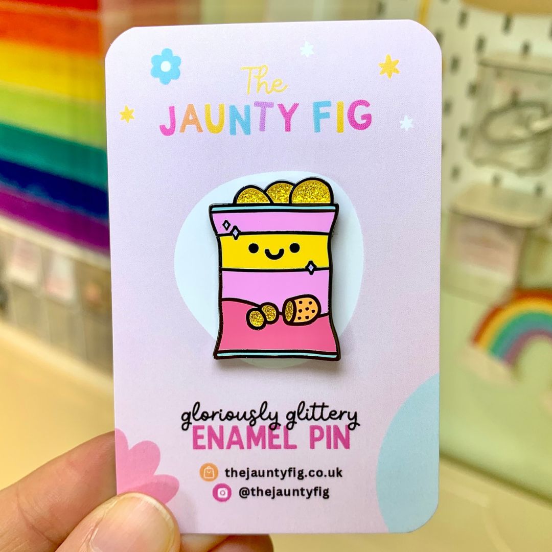 Happy Crisps Enamel Pin (sale)
