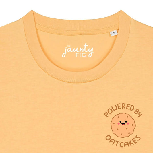 'Powered by oatcakes' organic cotton t-shirt (seconds)