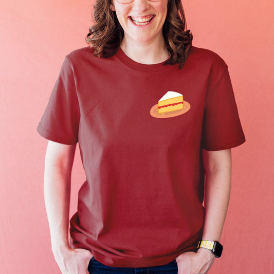 ‘Cake please’ organic cotton t-shirt (sale)