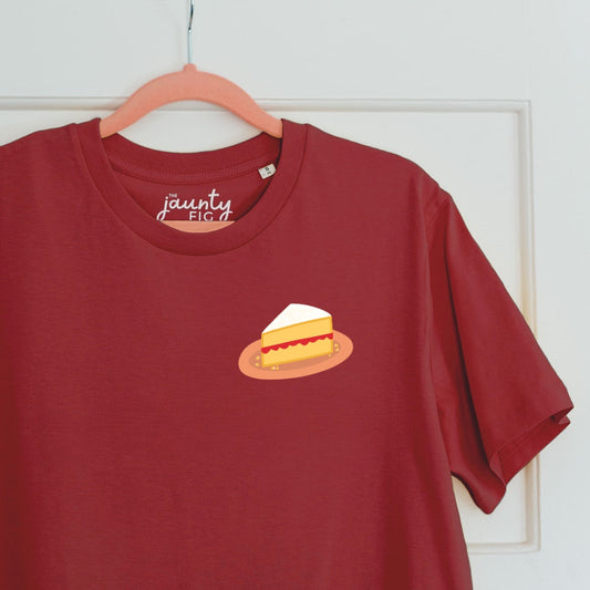 ‘Cake please’ organic cotton t-shirt (sale)