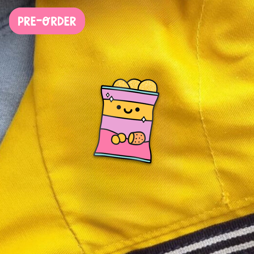 Happy Crisps Enamel Pin (pre-order)