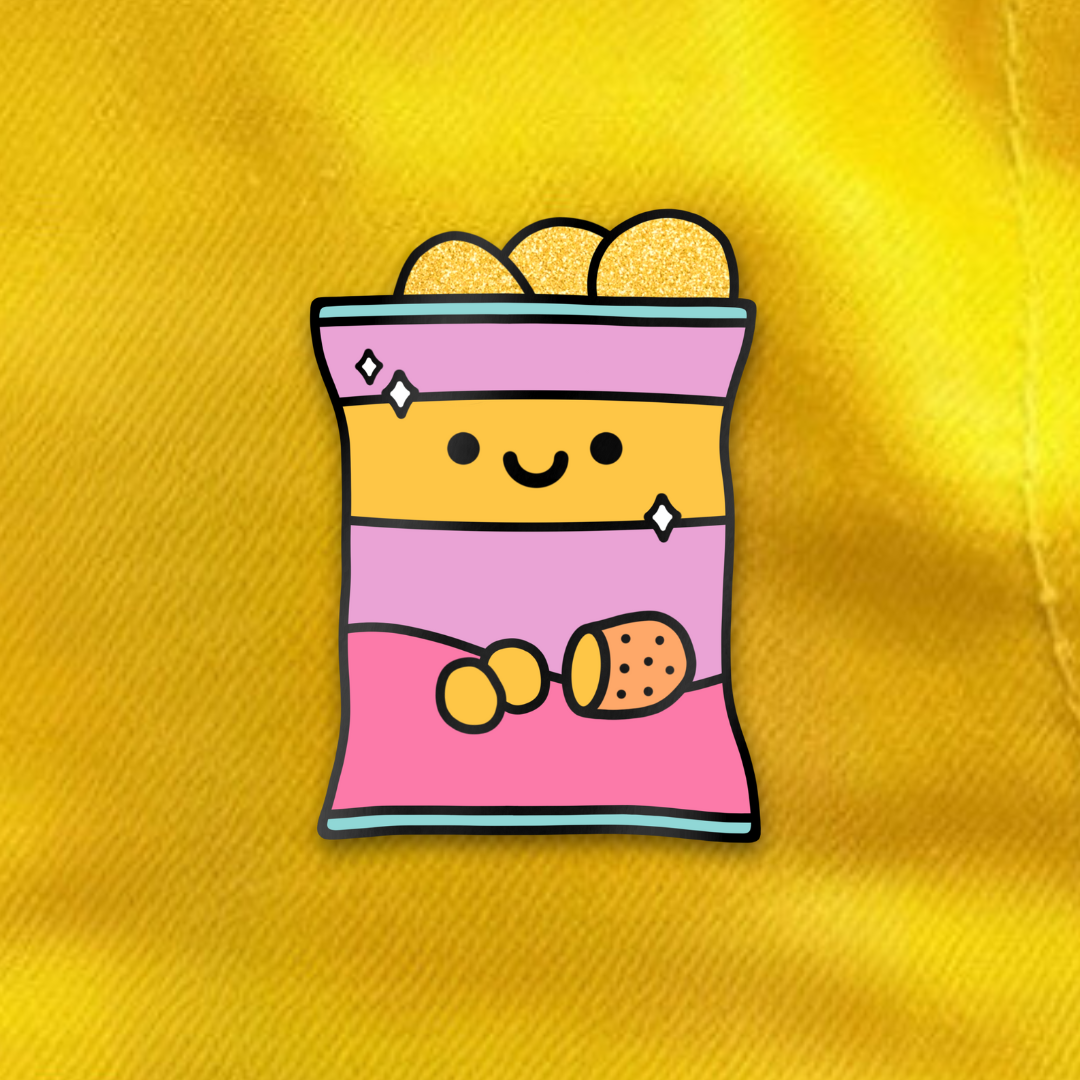 Happy Crisps Enamel Pin (pre-order)