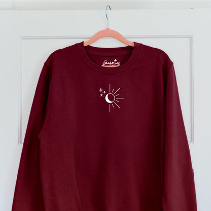 Sun, moon and stars sweatshirt (sale)