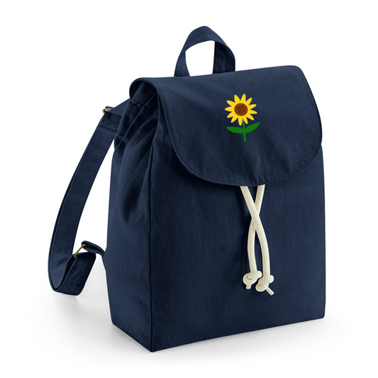 Sunflower organic cotton mini backpack (sale)