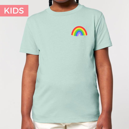 Rainbow organic cotton kids t-shirt (sale)