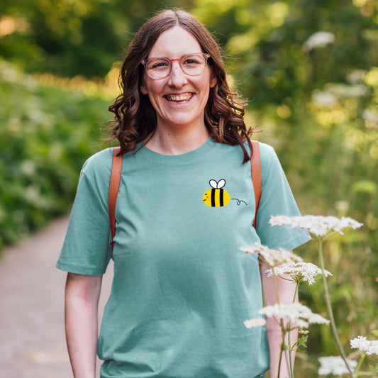 Toby the happy bee organic cotton t-shirt (sale)