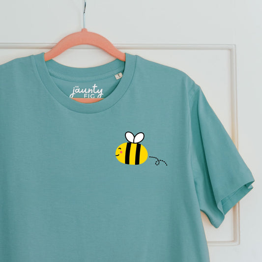 Toby the happy bee organic cotton t-shirt (sale)